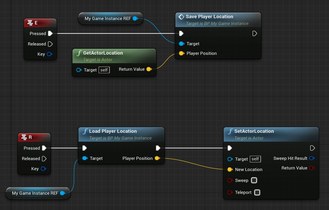 Program a game that requires pressing alternate keys - Blueprint