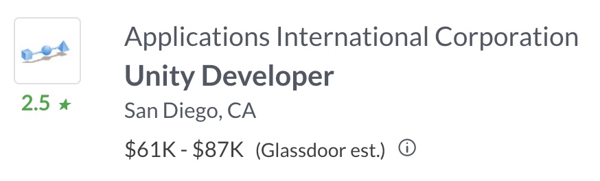 39 – Unity Dev – glassdoor.com 39 - Unity Dev - glassdoor.com