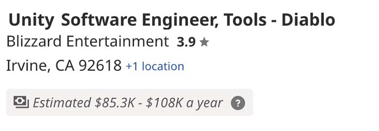 4 – Software Engineer Blizzard – indeed.com 4 - Software Engineer Blizzard - indeed.com
