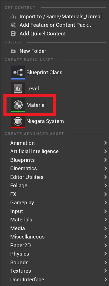 Materials Unreal - 1 - How to create a material