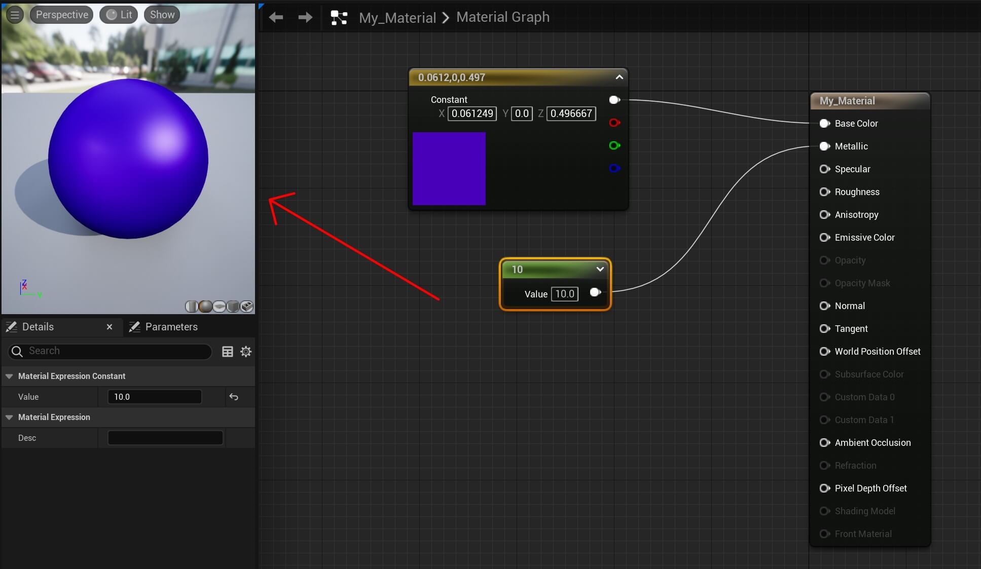 Materials Unreal - 13 - Changes to the material