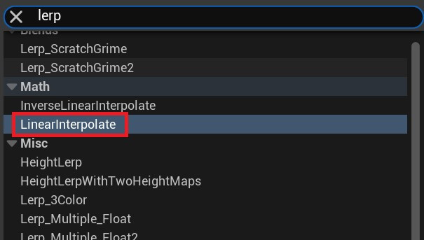 Materials Unreal - 44 - Linear interpolation